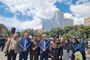 حضور دانشکده پیراپزشکی در تجمع اعتراضی کادر درمان و دانشگاهیان در بیمارستان امام خمینی (ره) در محکومیت تجاوزات دشمن صهیونیستی و آمریکا