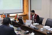 دفاع از پایان نامه علی سامر مخلص دانشجوی کارشناسی ارشد رشته تکنولوژی هوشبری دانشکده پیراپزشکی