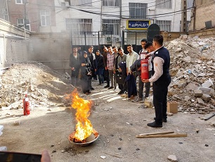 برگزاری کارگاه اطفاء حریق ویژه دانشجویان
