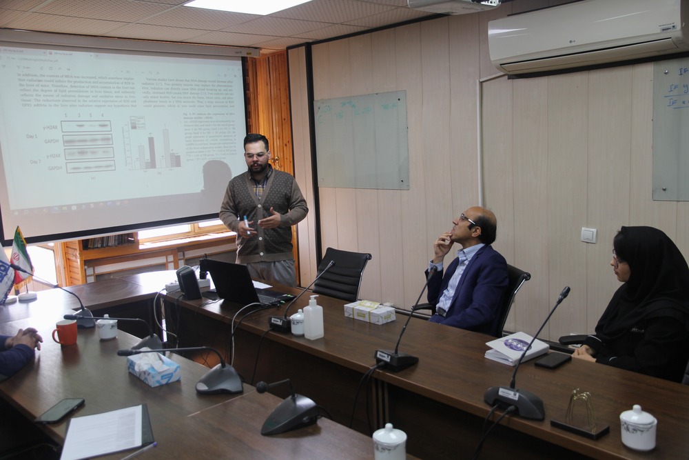 برگزاری ژورنال کلاب گروه آموزشی رادیولوژی و رادیوتراپی با ارائه علی رجبی